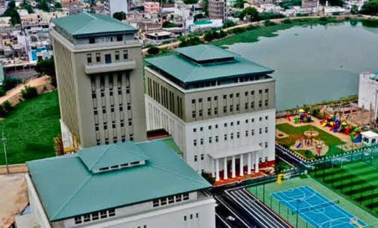 Fatima Owaisi College encroaching on Suram Cheruvu lake in Hyderabad
