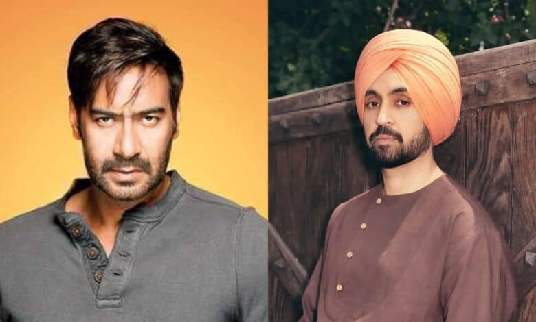 Ajay Devgn and Diljit Dosanjh