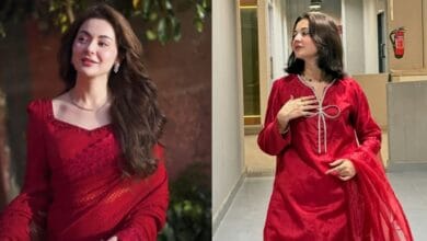 Hania Aamir and Bushra Memon
