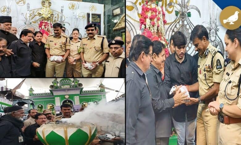 Hyderabad police commissioner CV Anand at Bibi Ka Alawa