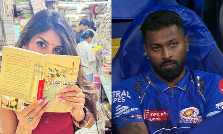 Jasmin Walia and Hardik Pandya