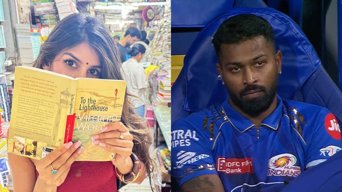 Jasmin Walia and Hardik Pandya