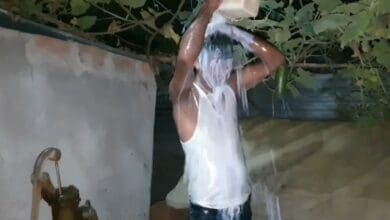 Assam man bathes in milk to celebrate divorce from cheating wife