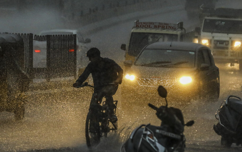 Waterlogging and rainfall in Hyderabad