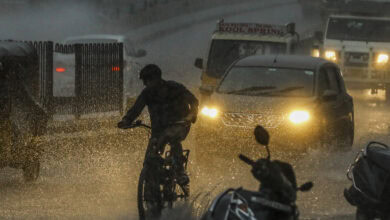 Waterlogging and rainfall in Hyderabad