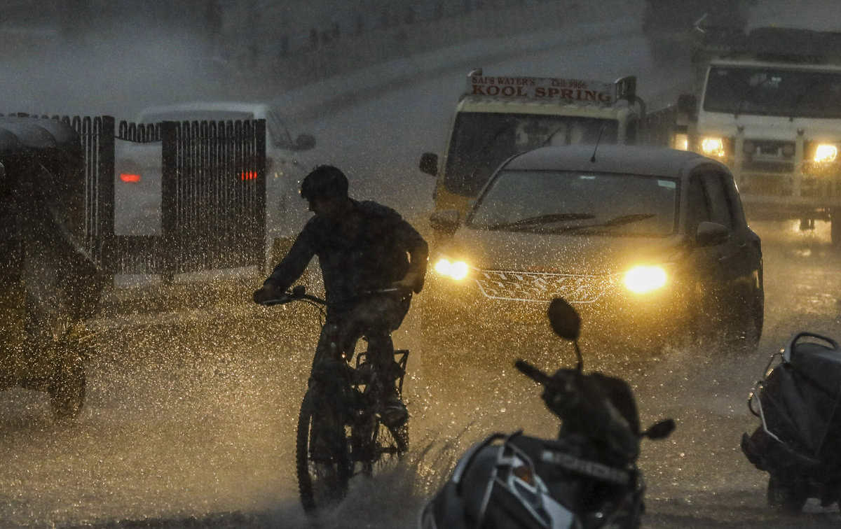 Waterlogging and rainfall in Hyderabad