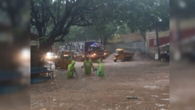Water logging in Hyderabad amid heavy rains