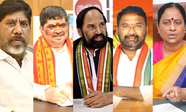 Telangana ministers in New Delhi