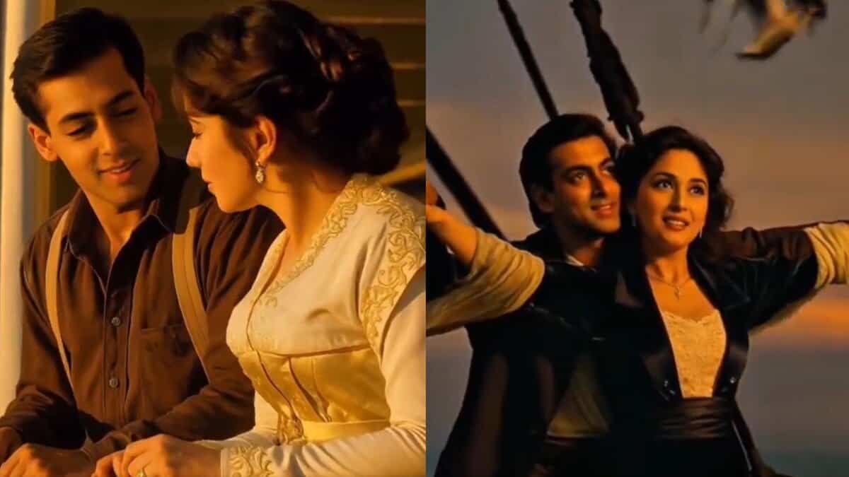 Glimpses from AI generated video Ft Salman Khan and Madhuri Dixit