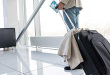 Man walks away with baggage at an airport for story of Hyderabad woman alleging her husband abandoned her