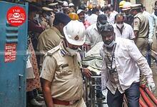 5 died & many were trapped after a fire broke out in a plastic mat manufacturing building