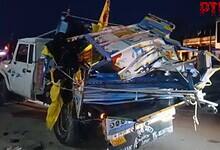 7 children among 11 killed as pickup van rams into truck