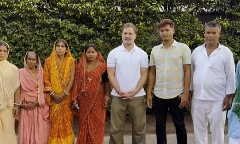 A group of 7 voters from Bihar met the Leader of Oppon in Lok Sabha at his residence and shared their experience of how they were declared dead by the EC a