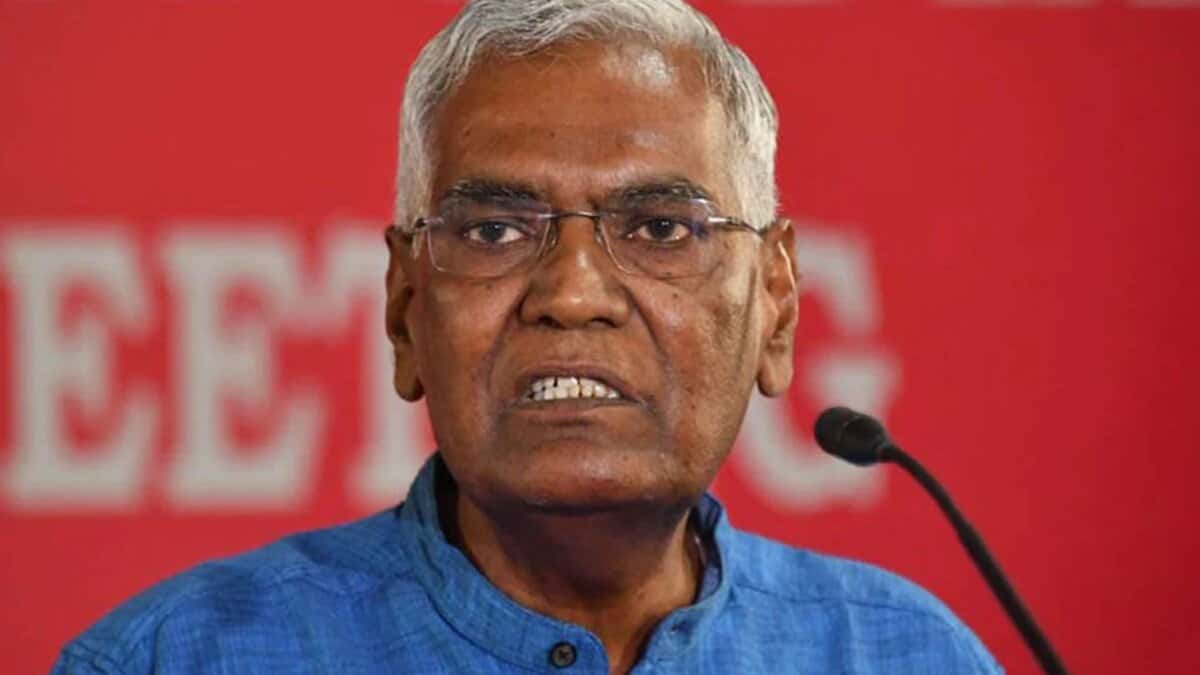 Communist Party of India general secretary D Raja