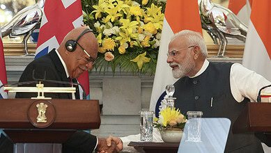 PM Modi meets Fijian counterpart