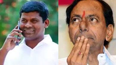 Former Achampet BRS MLA Guvvala Balaraju tenders his resignation to party's primary membership on Saturday, August 2, 2025.