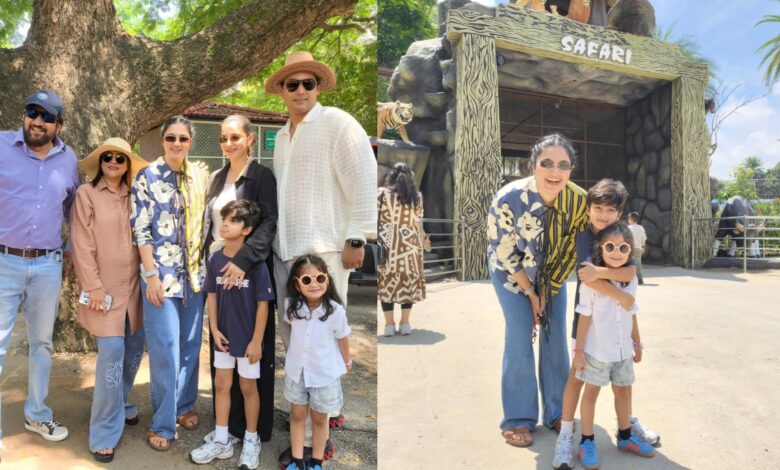 Sania Mirza's family at Hyderabad zoo