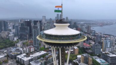 Indian tricolour was hoisted at Seattle’s iconic 605-feet-tall Space Needle