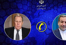 The image of Iranian Foreign Minister Seyed Abbas Araghchi and his Russian counterpart Sergei Lavrov.