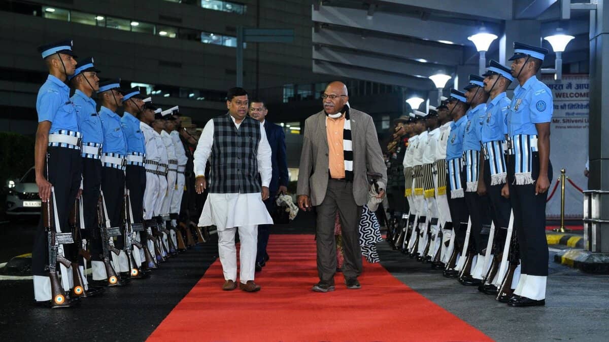 MEA Randhir Jaiswal and Fiji PM Sitiveni Rabuka