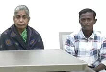 Two senior members of the banned Communist Party of India (Maoist) surrender before the Rachakonda police commissioner G Sudheer Babu on Thursday, August 21, 2025.
