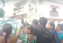 The image shows mid-day meal workers and their leaders being taken into preventive custody for protesting at minister Konda Surekha's residence in Hanamkonda on Monday, August 11, 2025.