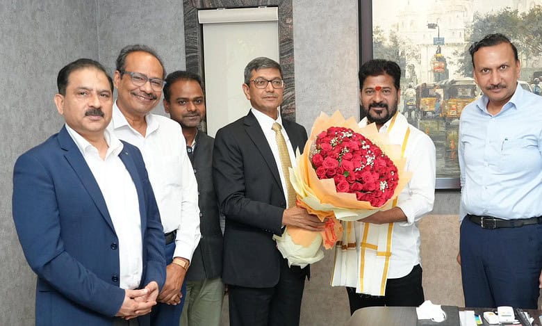 Delegation from NTPC Ltd meets Telangana CM Revanth Reddy