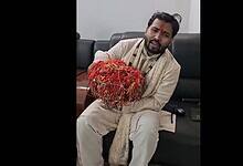 Khan Sir shows his hand full of Rakhis tied by students