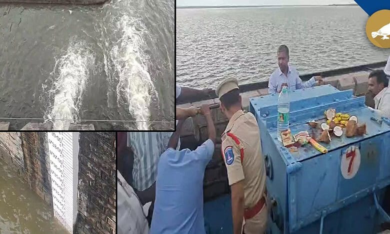 Osman Sagar floodgates open