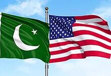 Pakistan and United State flag