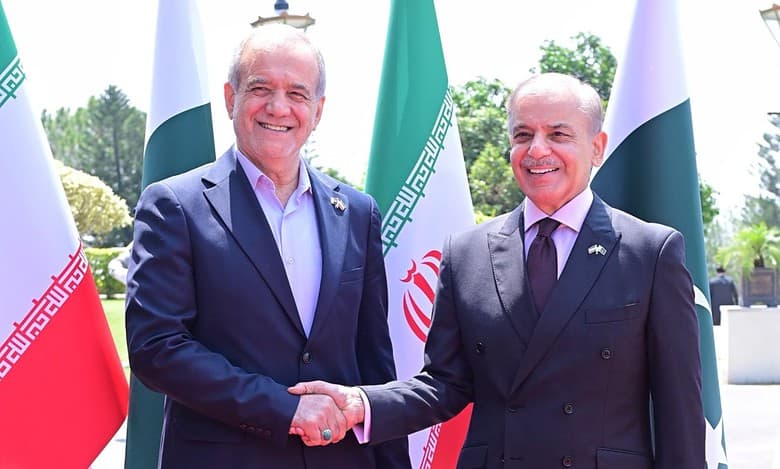 _President of Iran Dr Masoud and Pakistan PM shebaaz