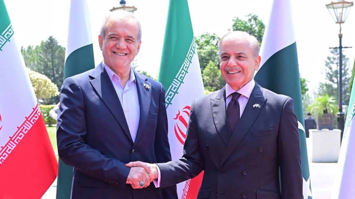 _President of Iran Dr Masoud and Pakistan PM shebaaz