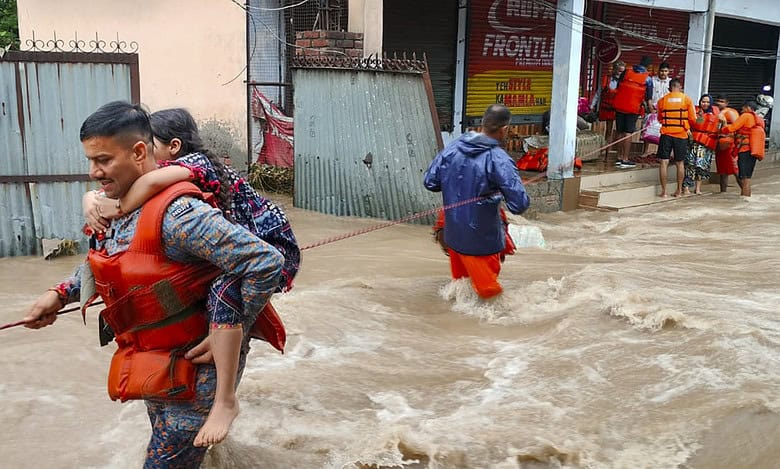 Weather: Rescue op at a flood-affected area in Punjab