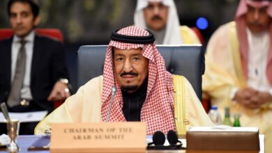 The image of Saudi Arabia's King Salman bin Abdulaziz