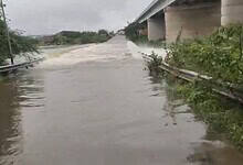 Exit 17 on ORR inundated