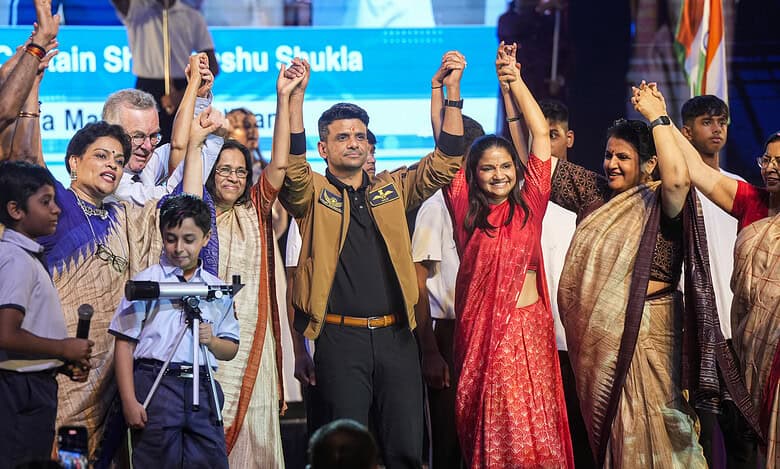Shubhanshu Shukla welcomed in Lucknow