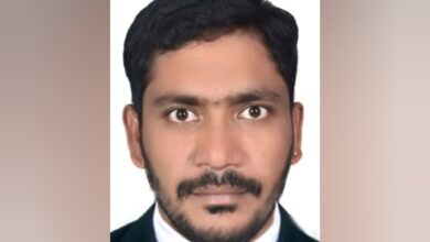 The image of Sanga Suresh, a 33-year-old migrant worker from Telangana.