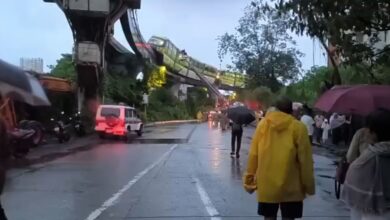 Rescue operations underway after a monorail came to a halt in Mumbai