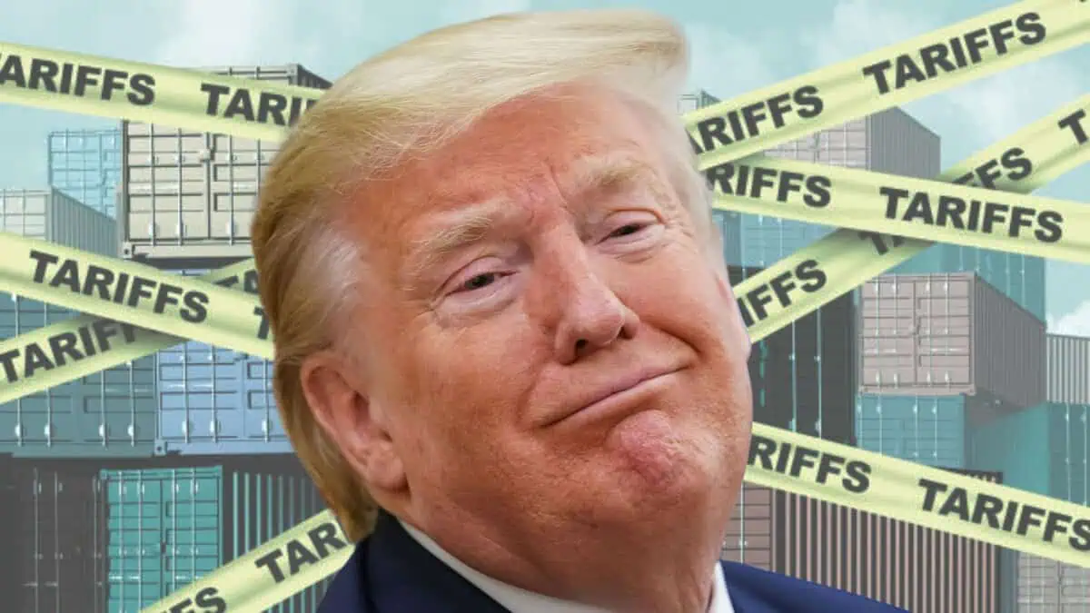 US president Donald Trump and tariifs