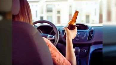 A picture used to depict drunk driving