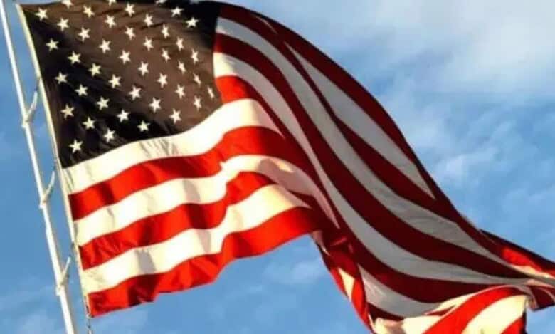 A flag of the United States used for representational purpose