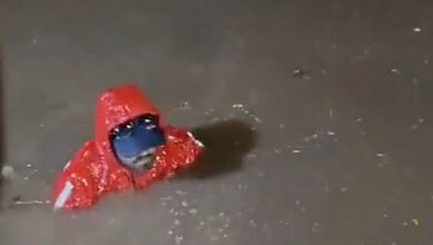 Gig worker falls into a drain in Hyderabad