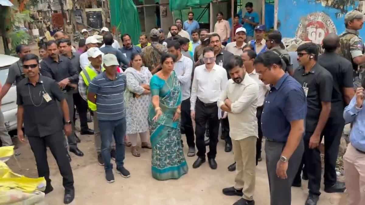 Telangana CM Revanth Reddy conducts a surprise inspection in Balkampet