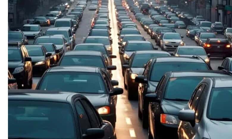Traffic in Hyderabad