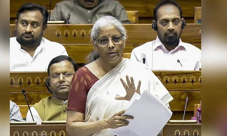 Nirmala Sitharaman presents the Bill in the Lok Sabha