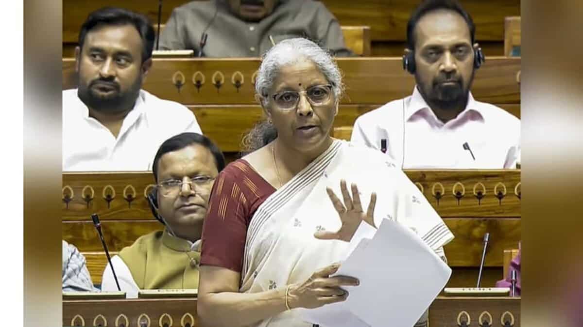 Nirmala Sitharaman presents the Bill in the Lok Sabha
