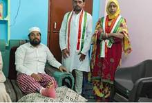 Congress leader Mohmmed Hamed with activist Lubna Sarwath