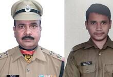 Martyred sub inspector Mohammed Imteyaj (left) and martyred Constable Deepak Chingakham (right).