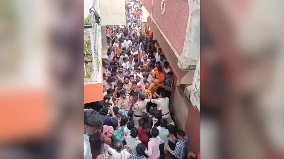 VHP-Bajrang Dal members barge into a church in Chhattisgarh's Raipur