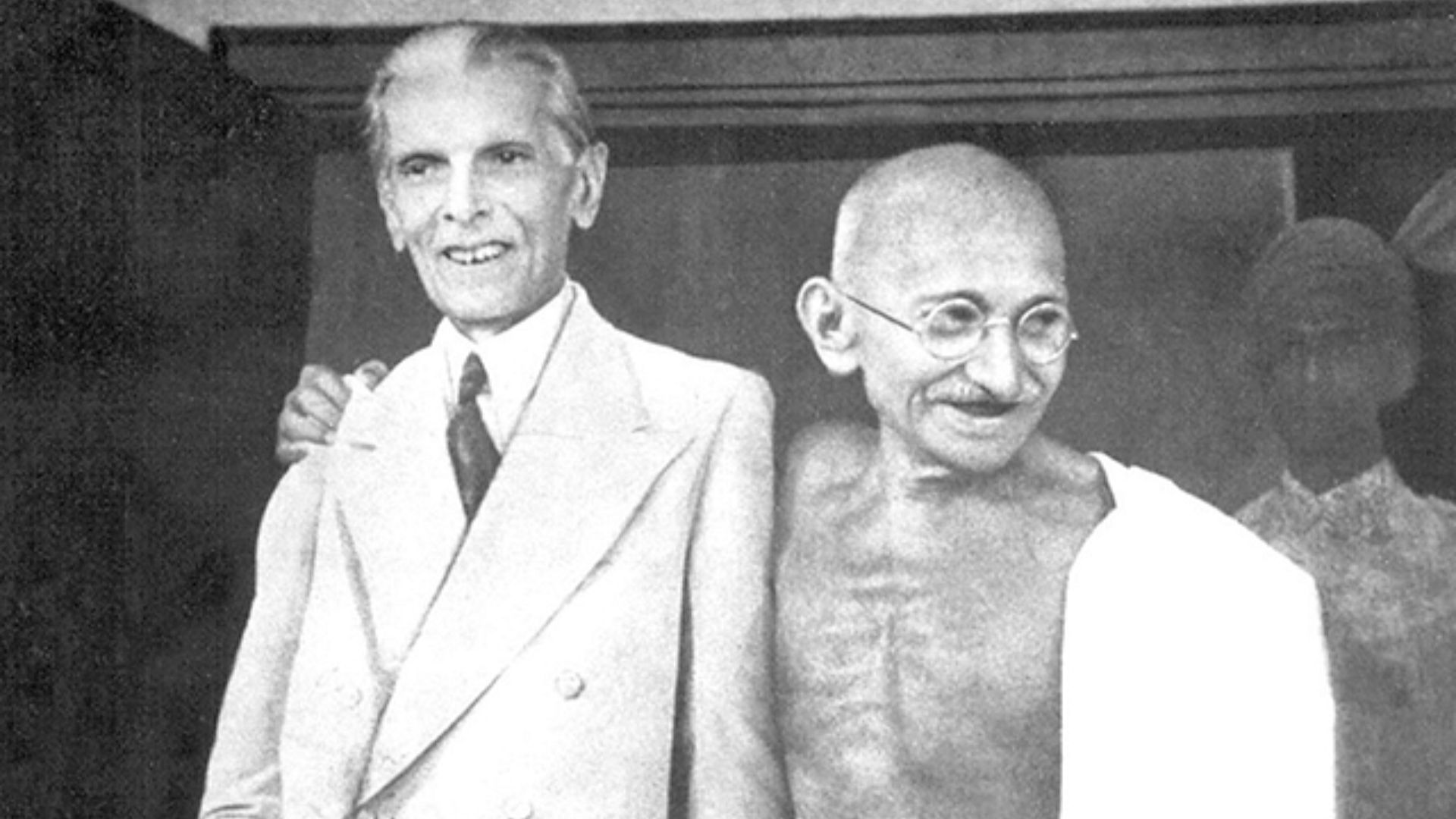Muhammad Ali Jinnah and Mahatma Gandhi